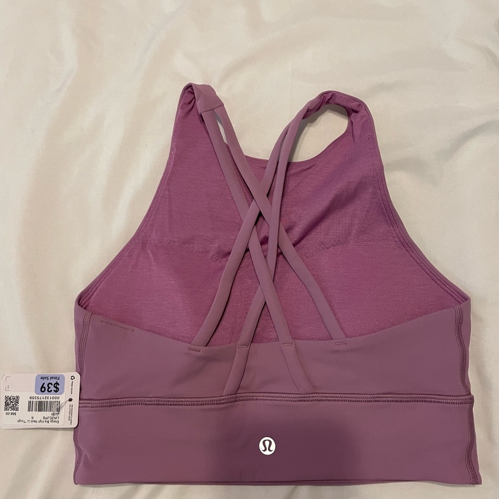 lululemon energy bra high neck size 6